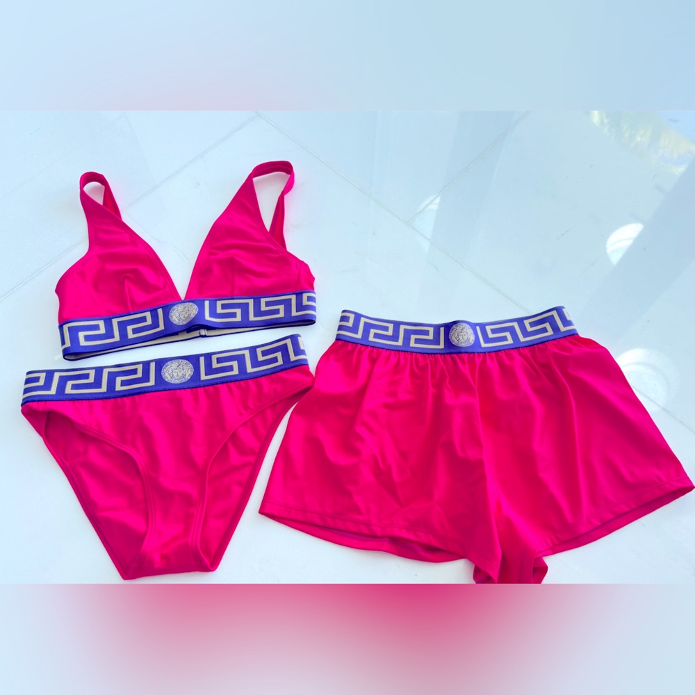 Versace swim three-piece set